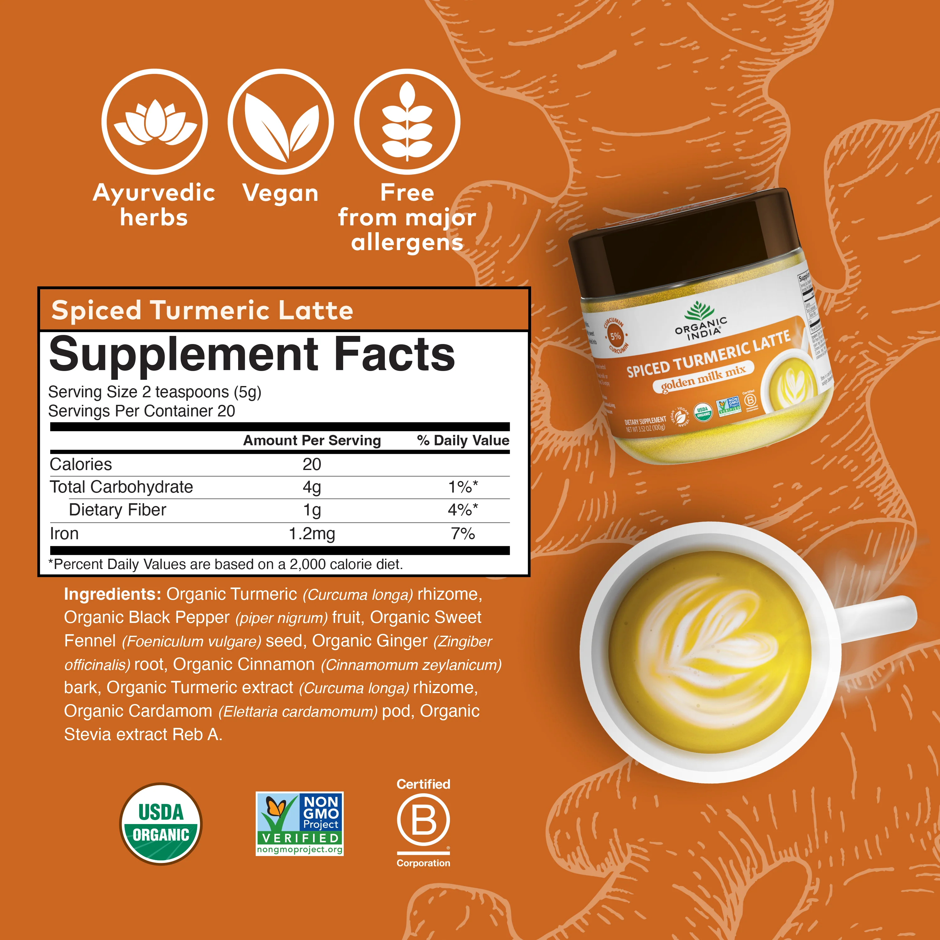 Organic Spiced Turmeric Latte - Image 7