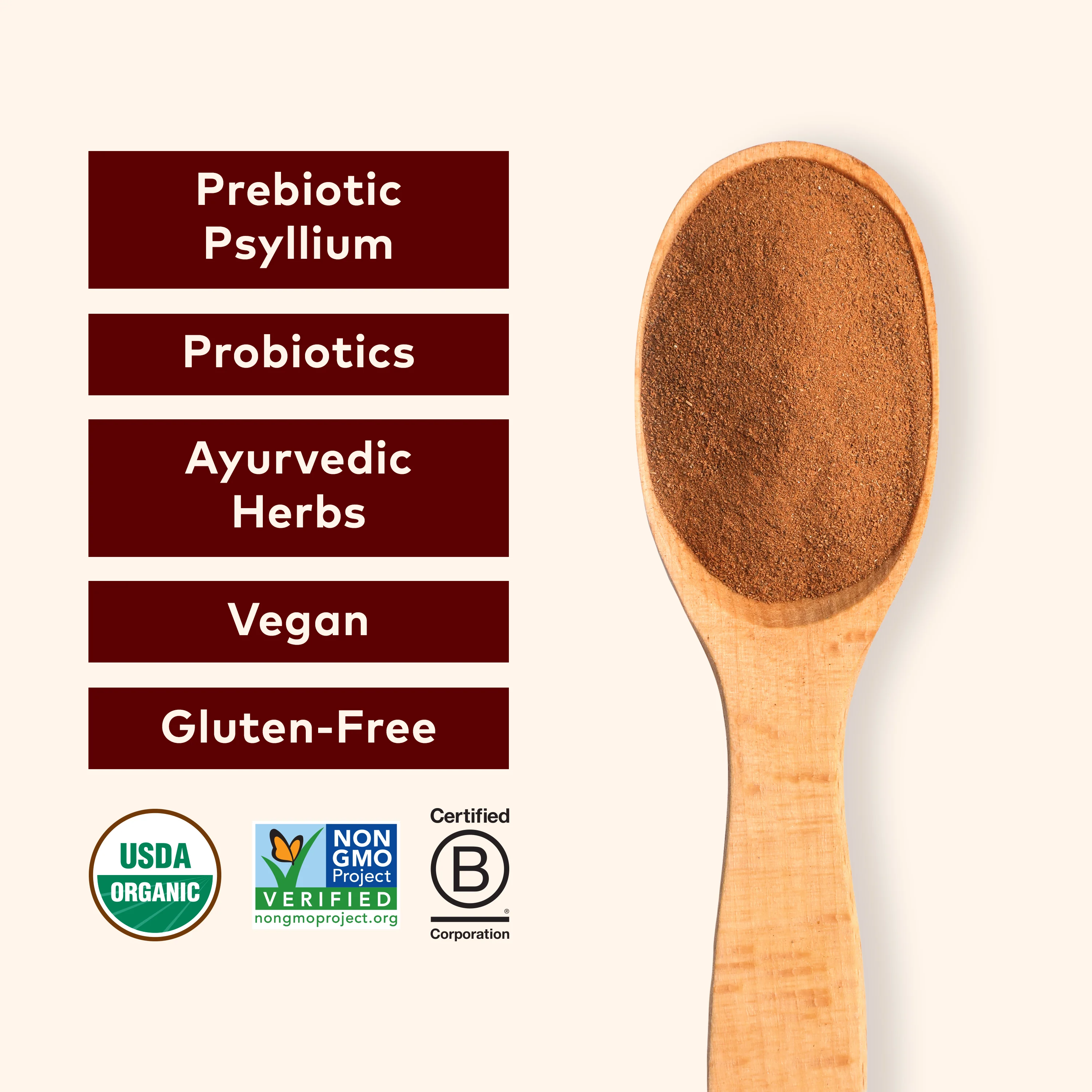 Psyllium Pre & Probiotic Fiber Powder Cinnamon Spice - Image 4