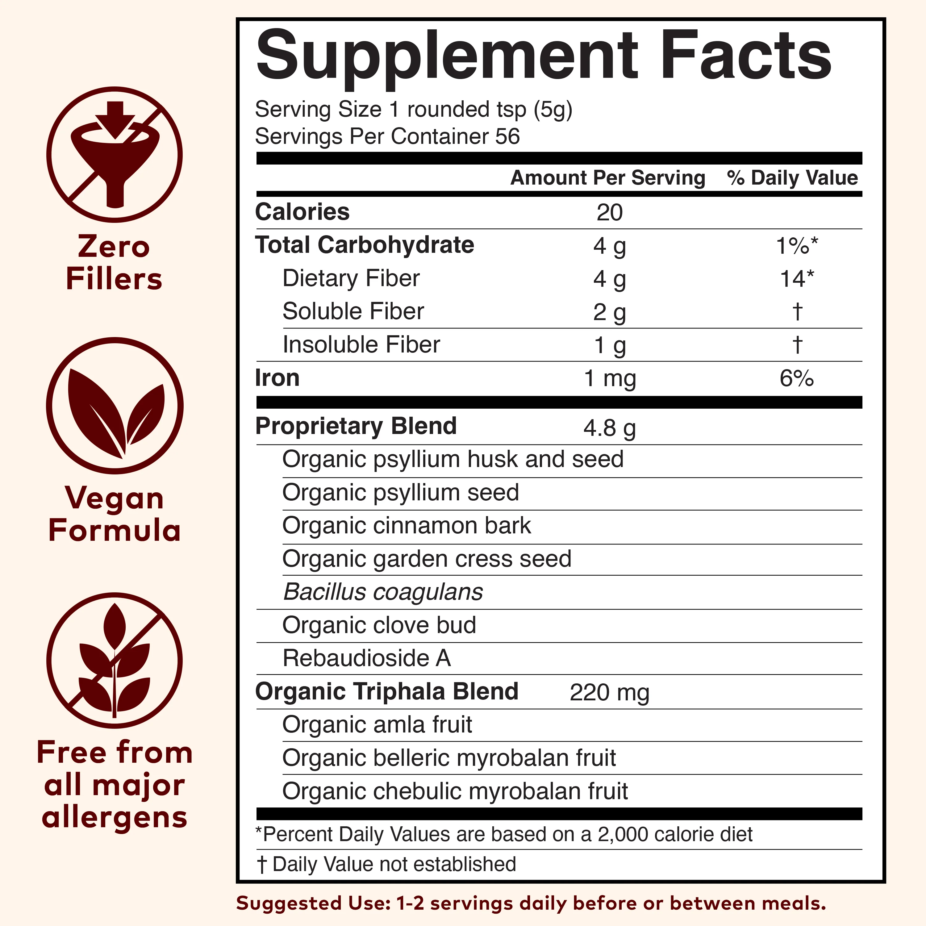 Psyllium Pre & Probiotic Fiber Powder Cinnamon Spice - Image 8
