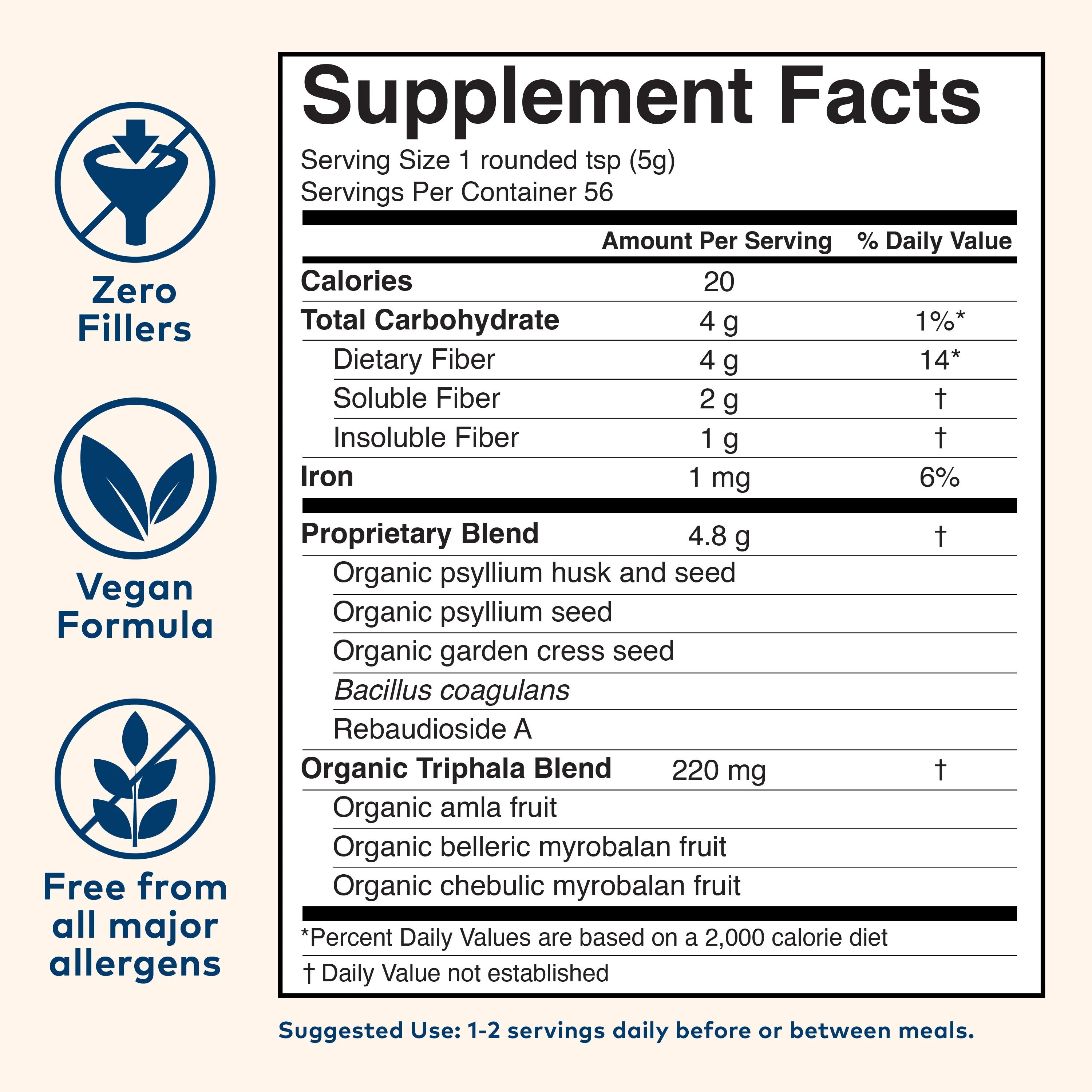 Psyllium Pre & Probiotic Fiber Powder Original - Image 4