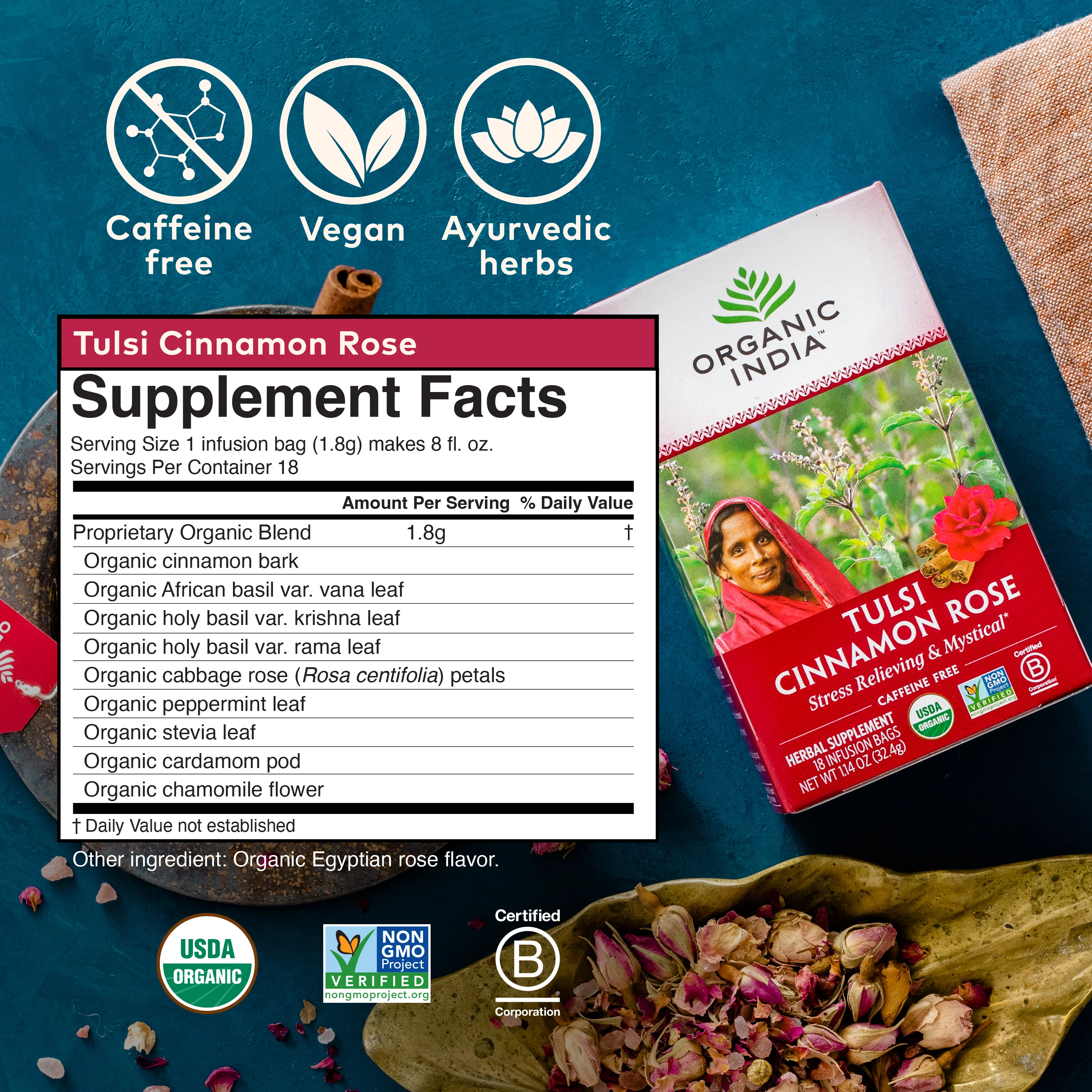 Tulsi Cinnamon Rose Tea - Image 6