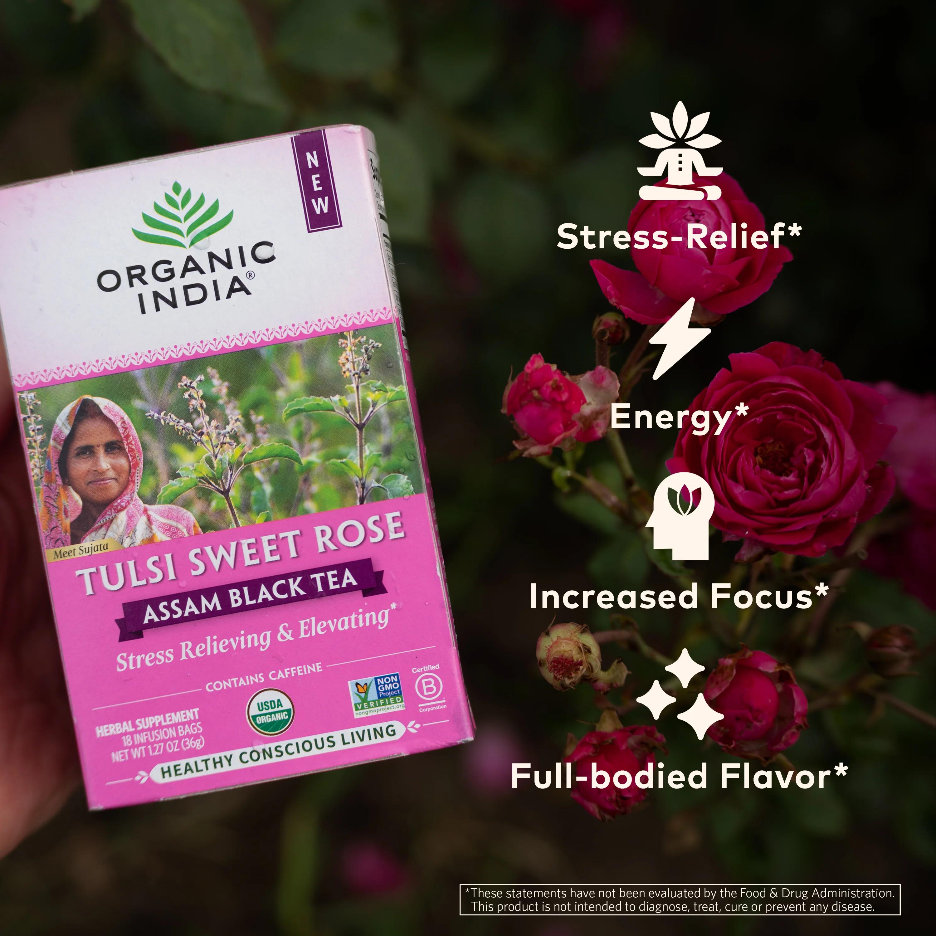 Tulsi Sweet Rose Assam Black Tea - Image 4