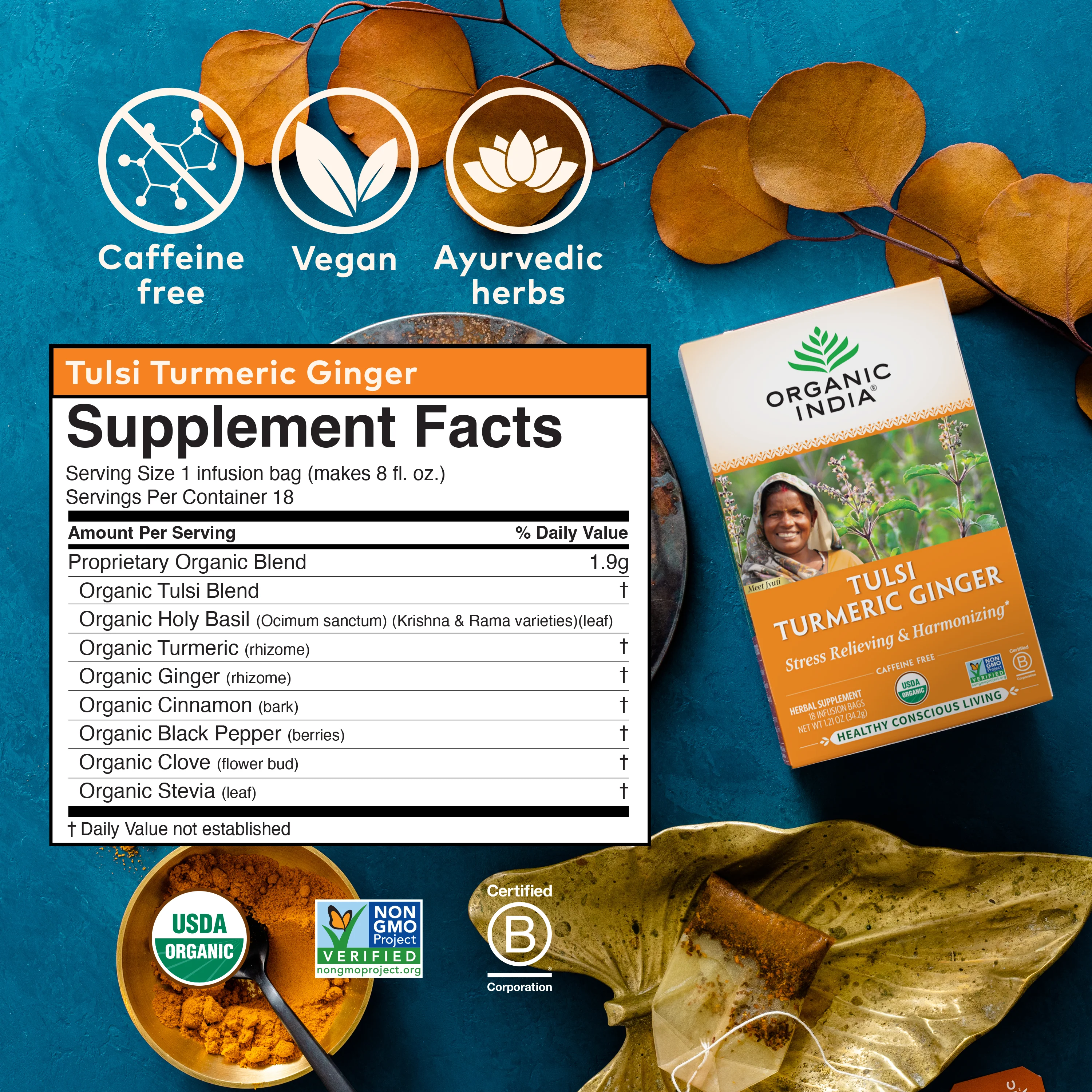 Tulsi Turmeric Ginger Tea - Image 6